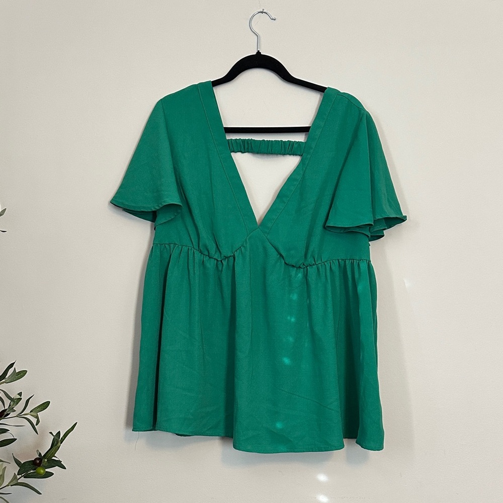 Green Curve Top